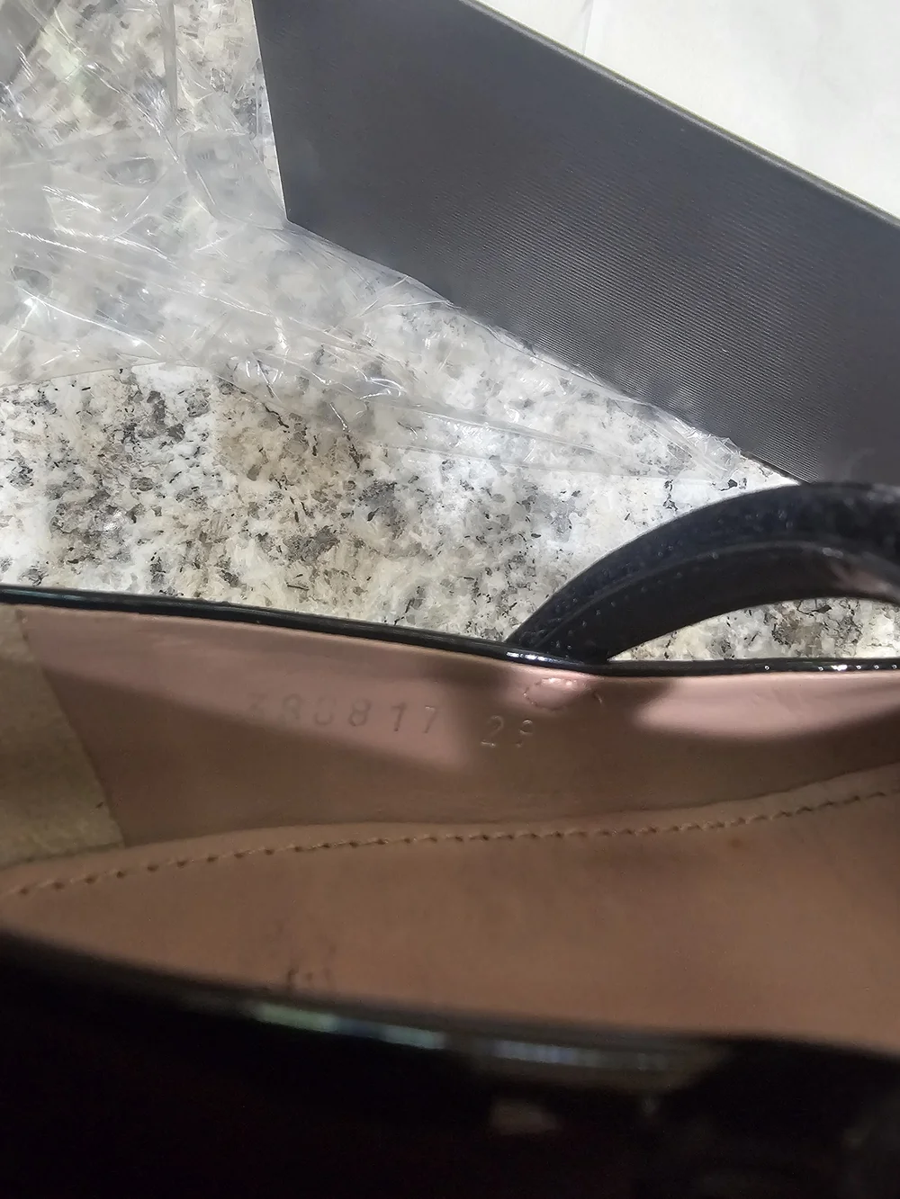 Gucci Black Patent Mary Jane Heel with Horsebit Detail US12 EU29